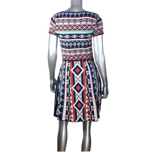 Flying Tomato Blue Knit A-Line Dress & Earrings - Picture 2 of 8